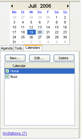 Mock-up for a new invitation link in the calendar UI