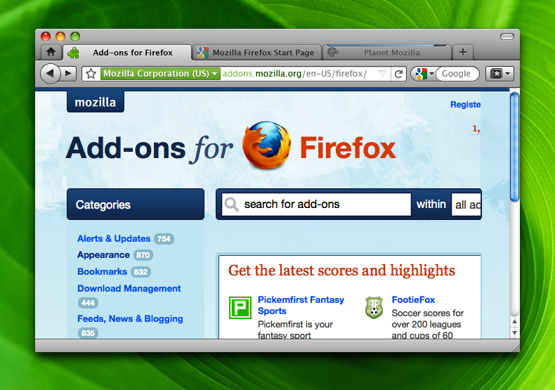 download mozilla firefox 3.6 for mac os x