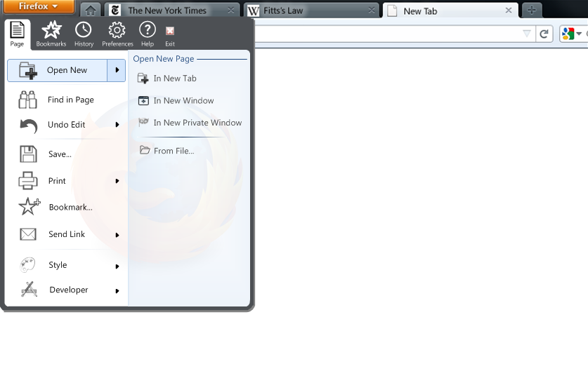 Firefox Menu button 2 column KDE4 style open new expanded.png