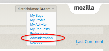 Administration link