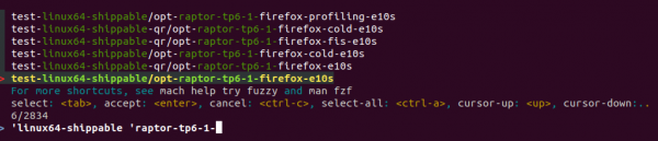 try fuzzy filter platform test