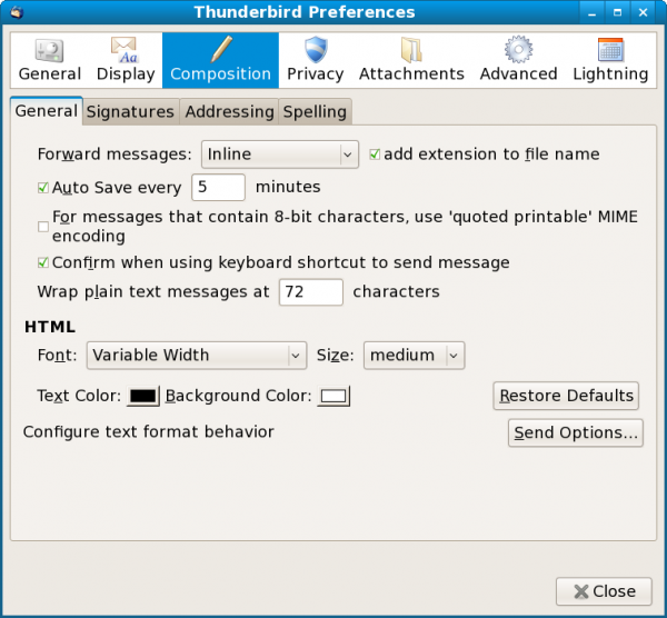 ThunderbirdMessage Signatures MozillaWiki