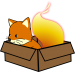 The fox cannot escape the box.